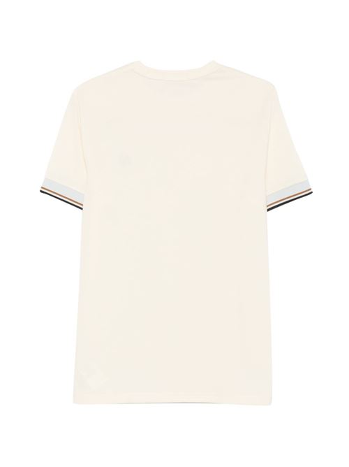 T-shirt uomo Fred Perry panna e celeste in piqué con bordino manica FRED PERRY | M239691B